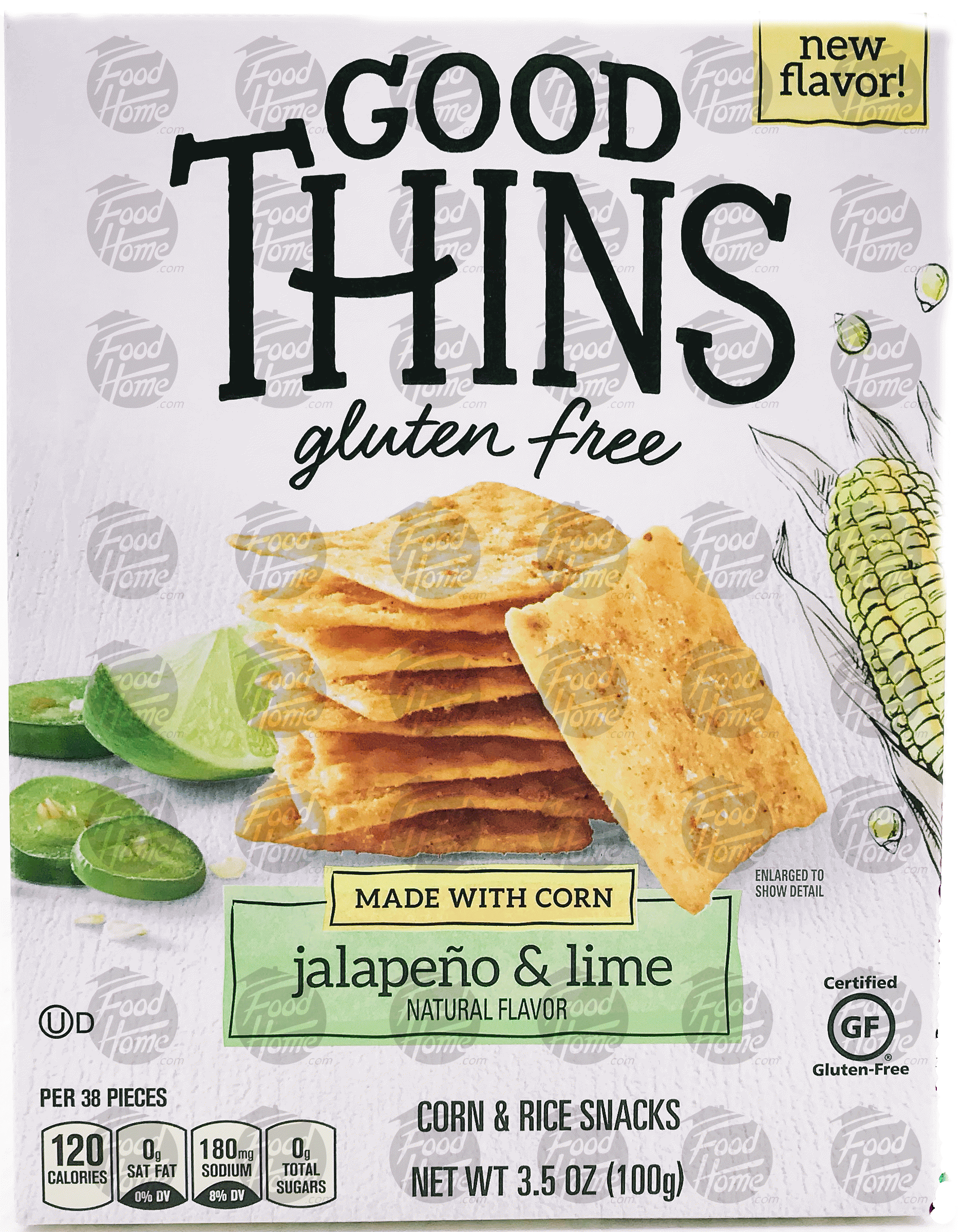 Good Thins  jalapeno & lime, made with corn, box Full-Size Picture